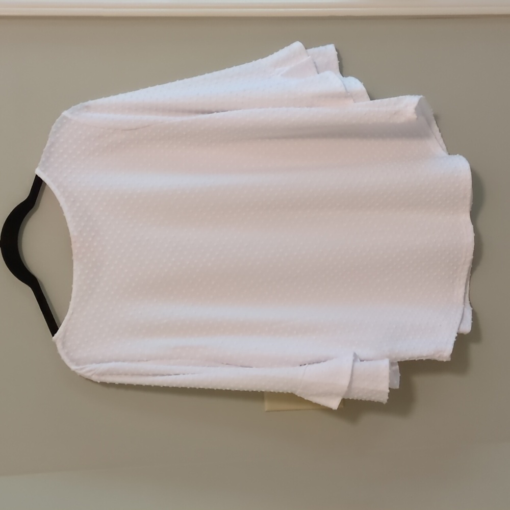Ruby Rd. White Textured Petite Top - Picture 4 of 4